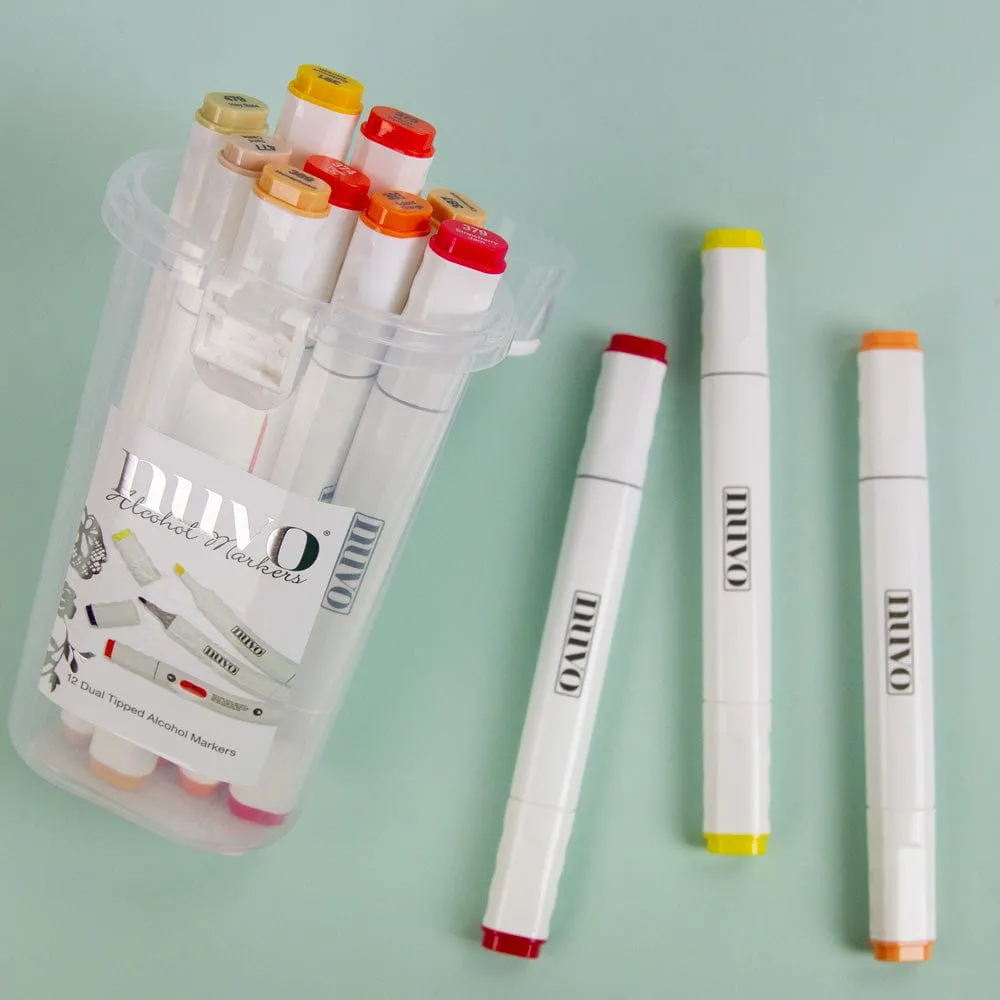 Nuvo - Marker Pen Collection - Sunset & Sands - 12 Pack - 525n