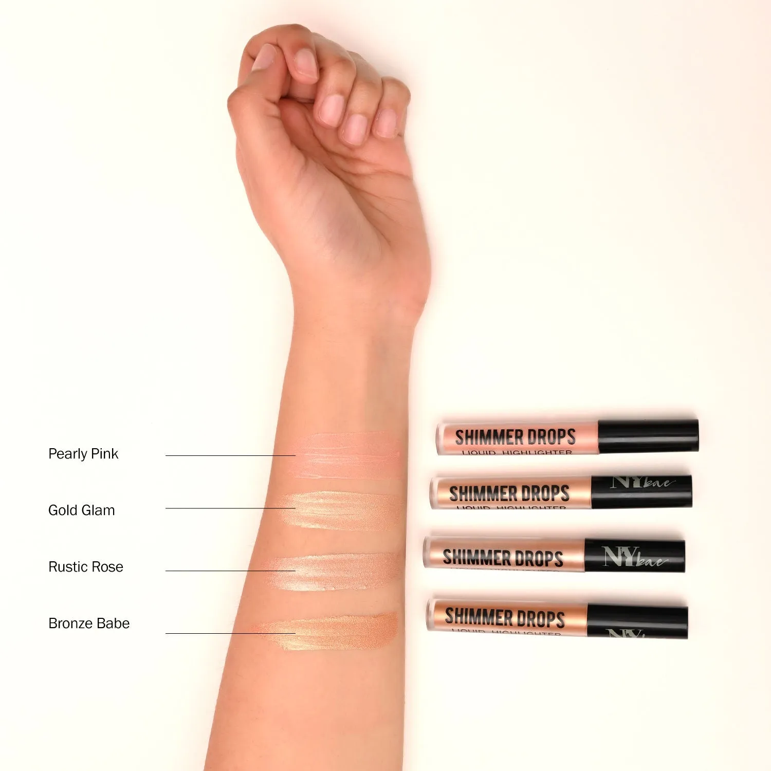 NY Bae Shimmer Drops Liquid Highlighter - Bronze Babe 01 (3 ml)