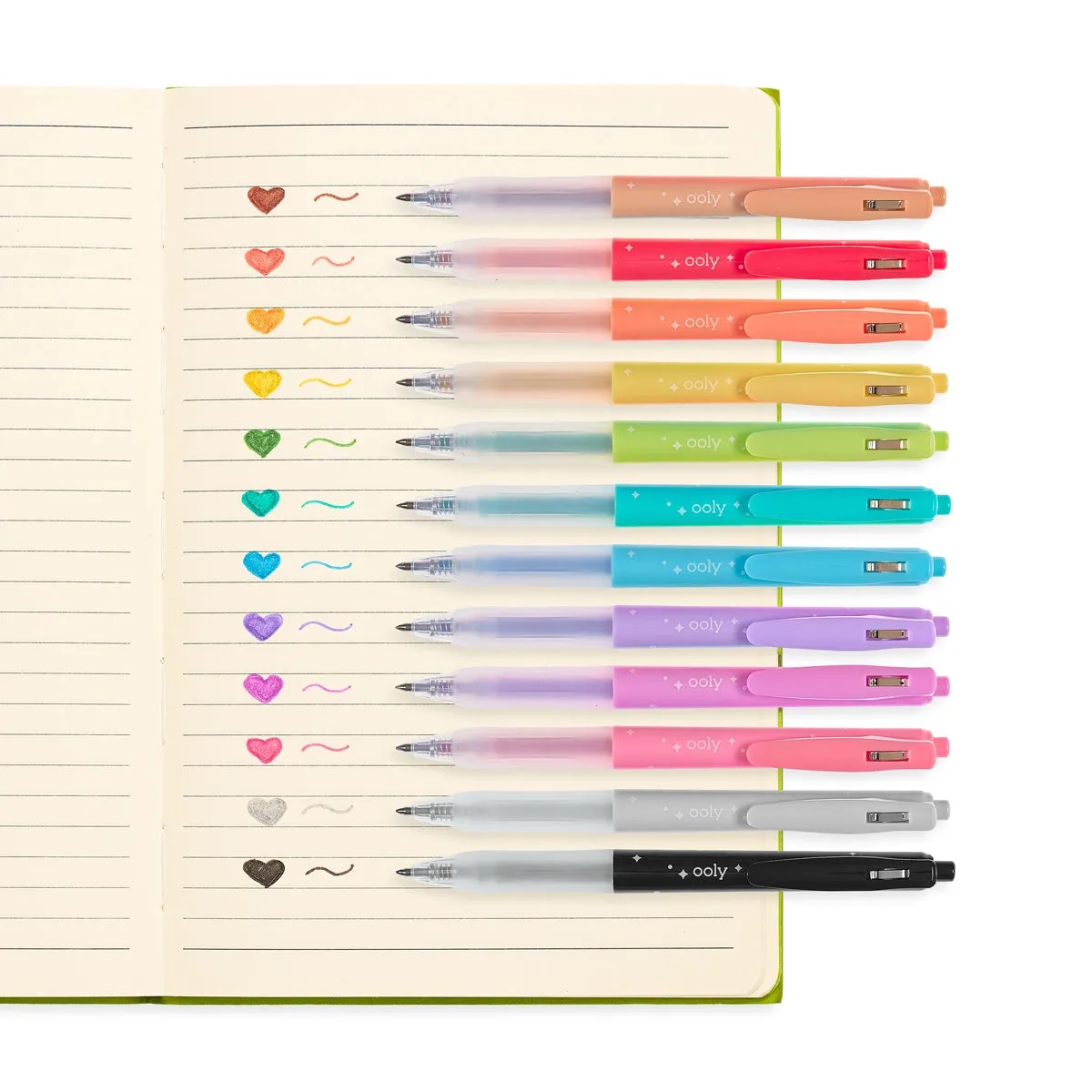 Ooly Oh My Glitter Retractable Glitter Ink Gel Pen Set