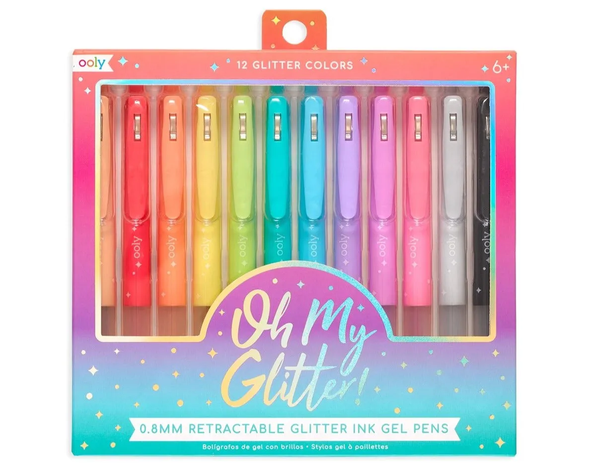 Ooly Oh My Glitter Retractable Glitter Ink Gel Pen Set