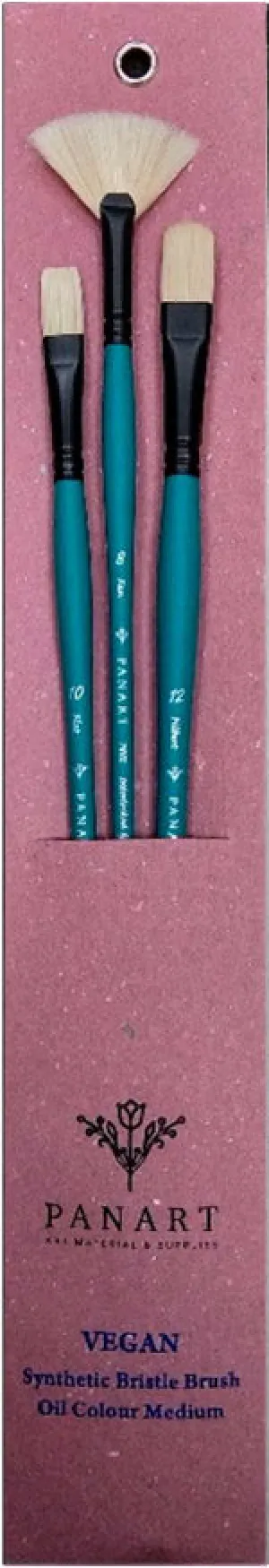 PANART VEGAN SYNTHETIC BRISTLE FILBERT LH BRUSH 742-16