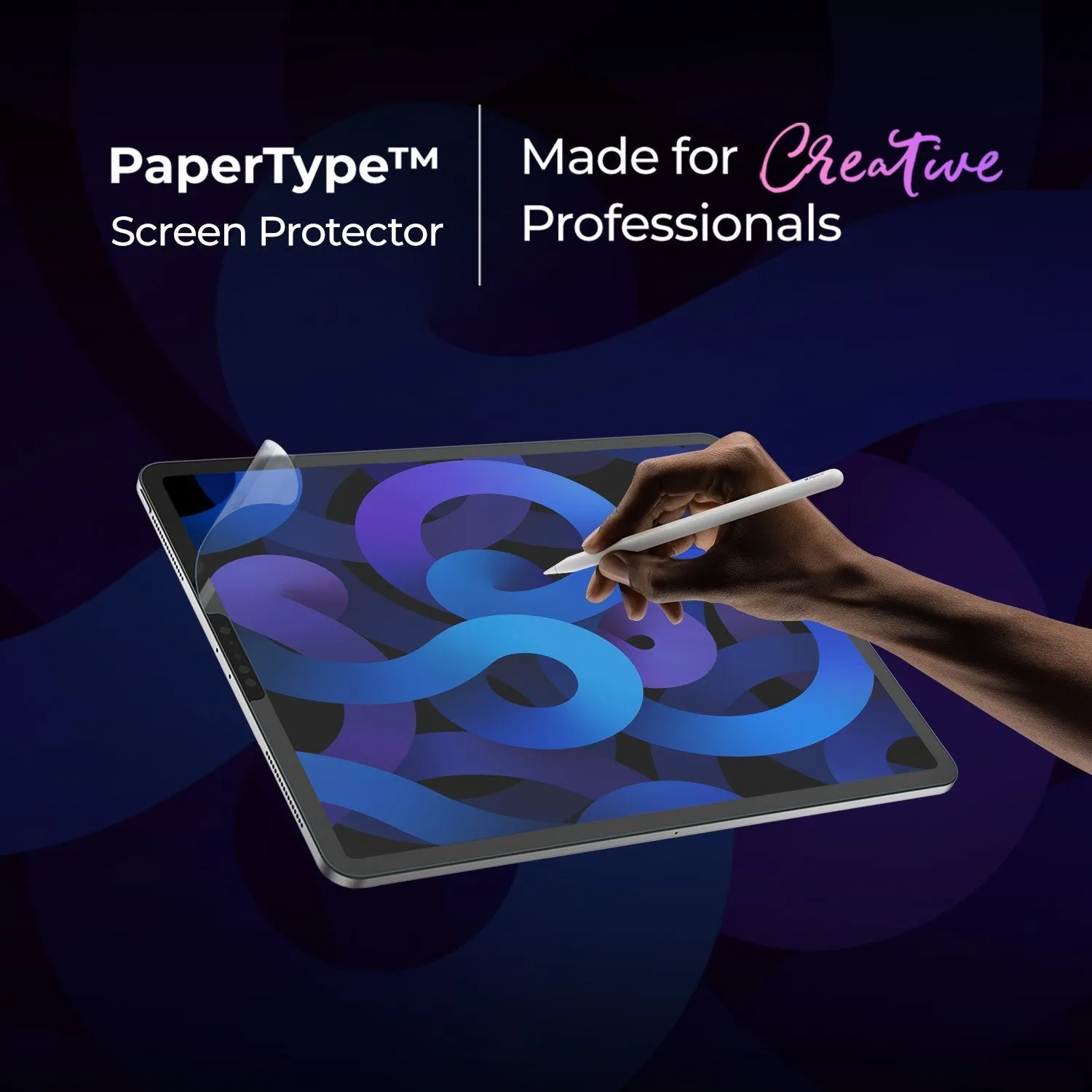 PaperType® Screen Protector - Perfect for Sketching, Writing, and Note-taking on iPads