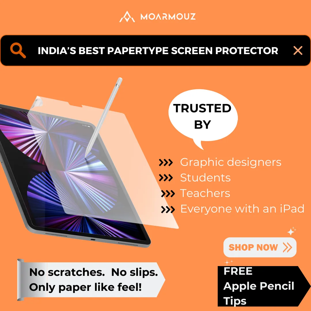 PaperType® Screen Protector - Perfect for Sketching, Writing, and Note-taking on iPads
