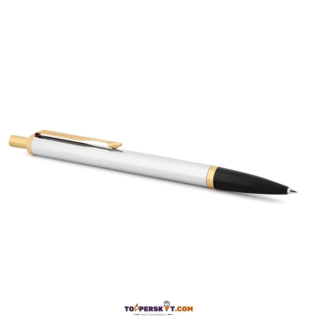 Parker Latitude Shiny Chrome Ball Pen- Blue (Pack of 1)