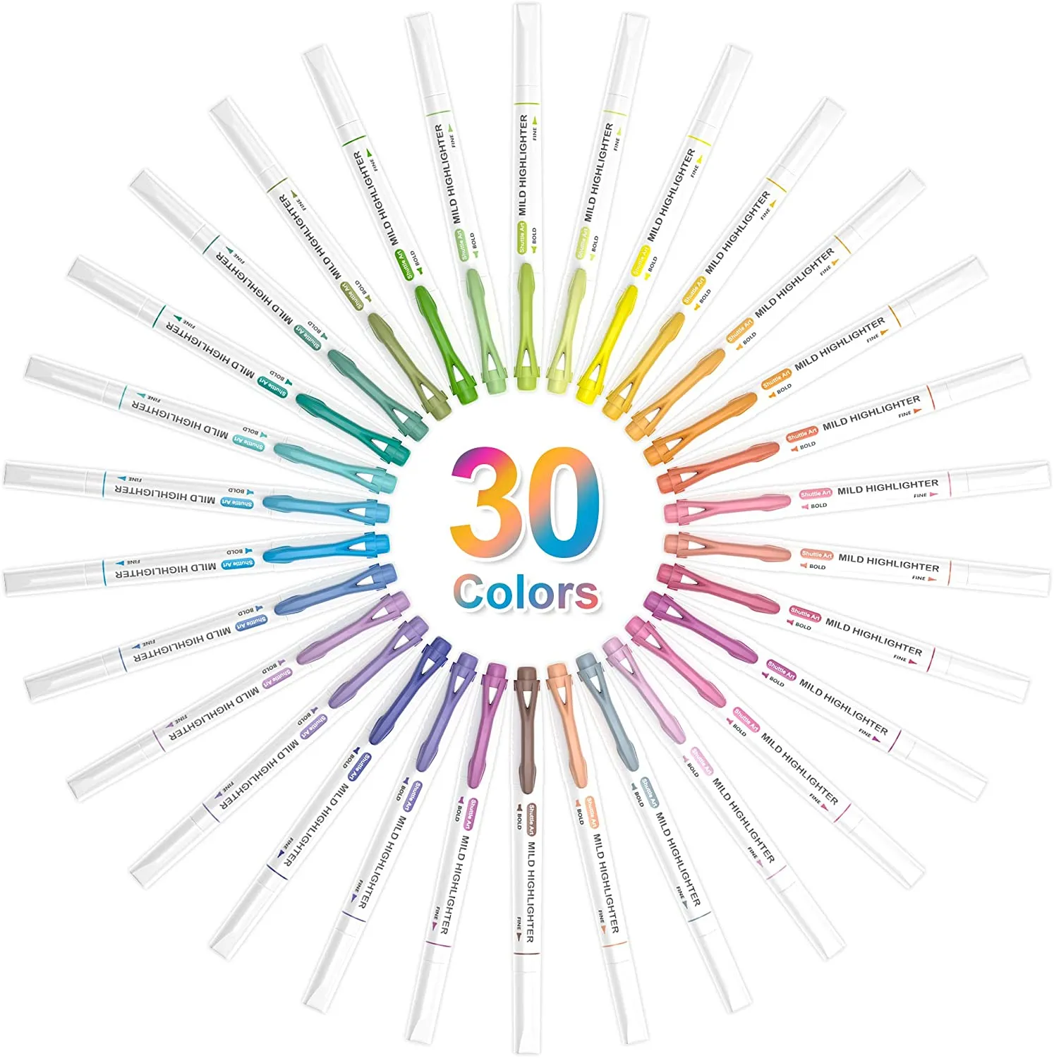 Pastel Highlighters - Set of 30