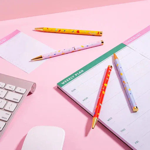 Pattern Twist Pen (Pink Chips)