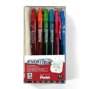 Pentel EnerGel-X Retractable Pens 0.7mm 8pk   Tote