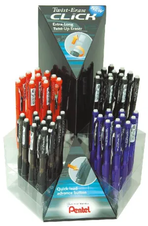Pentel PD277T Mechanical Pencil TwstErsClic 0.7mm Display of 48 Pcs