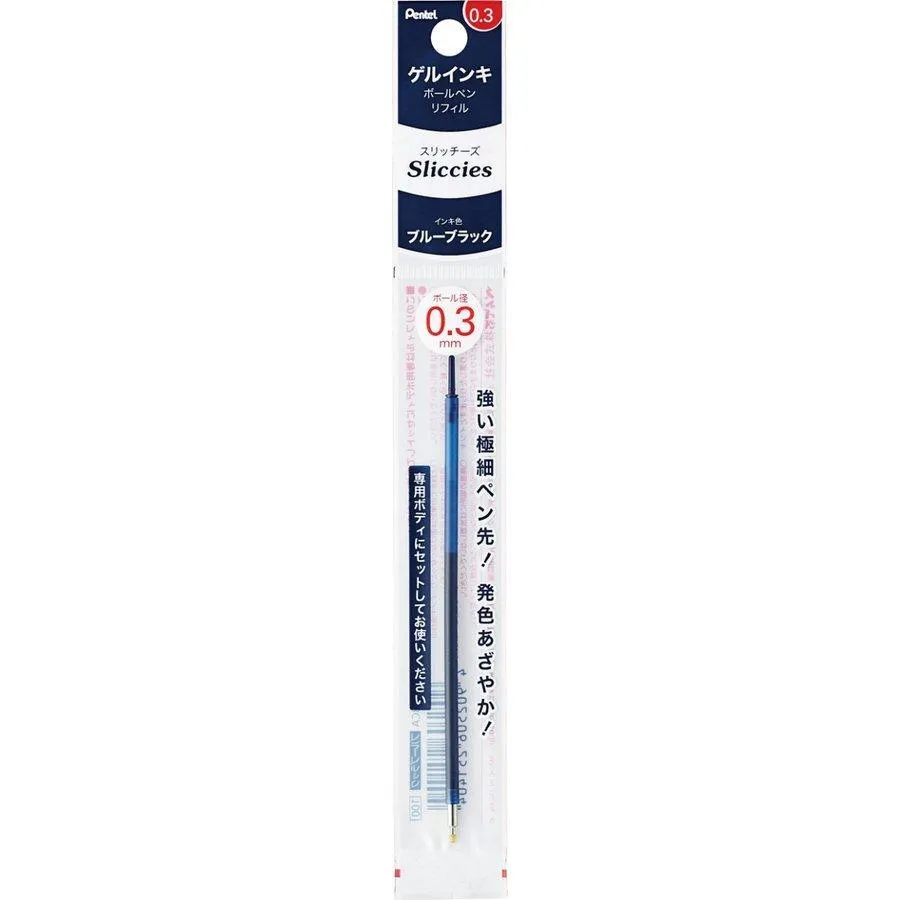 Pentel Sliccies Gel Pen Refill Colorful Refill Extra Fine Refill 0.3mm XBGRN3