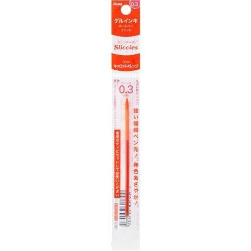 Pentel Sliccies Gel Pen Refill Colorful Refill Extra Fine Refill 0.3mm XBGRN3
