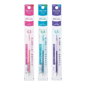 Pentel Sliccies Gel Pen Refill Colorful Refill Extra Fine Refill 0.3mm XBGRN3