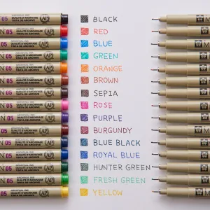 Pigma Pen Colour - Micron 01 Orange