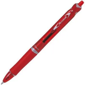 Pilot Acroball Retractable Ballpoint Pen Fine Red