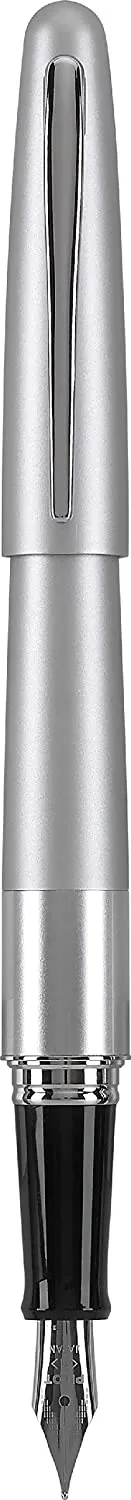 Pilot Fountain Pen Silver Barrel Medium Nib