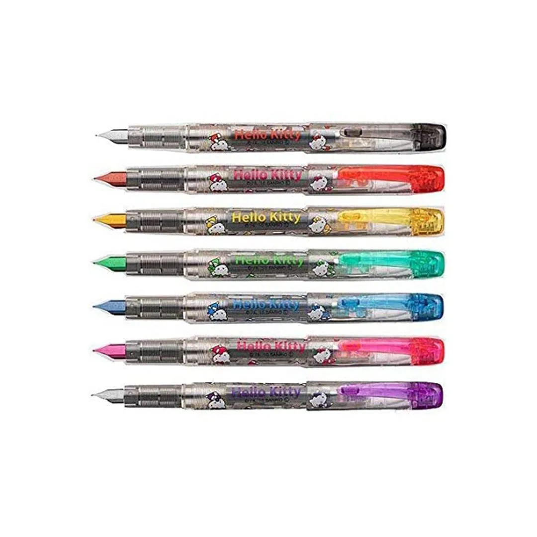 PLATINUM Platinum PPQ-450KI HELLO KITTY Preppy fountain pen 0.3F tip black red