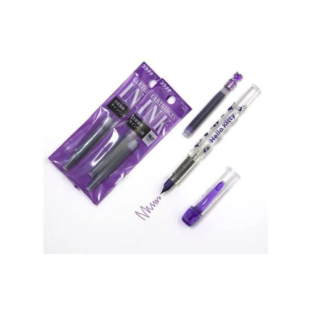 PLATINUM Platinum PPQ-450KI HELLO KITTY Preppy fountain pen 0.3F tip black red