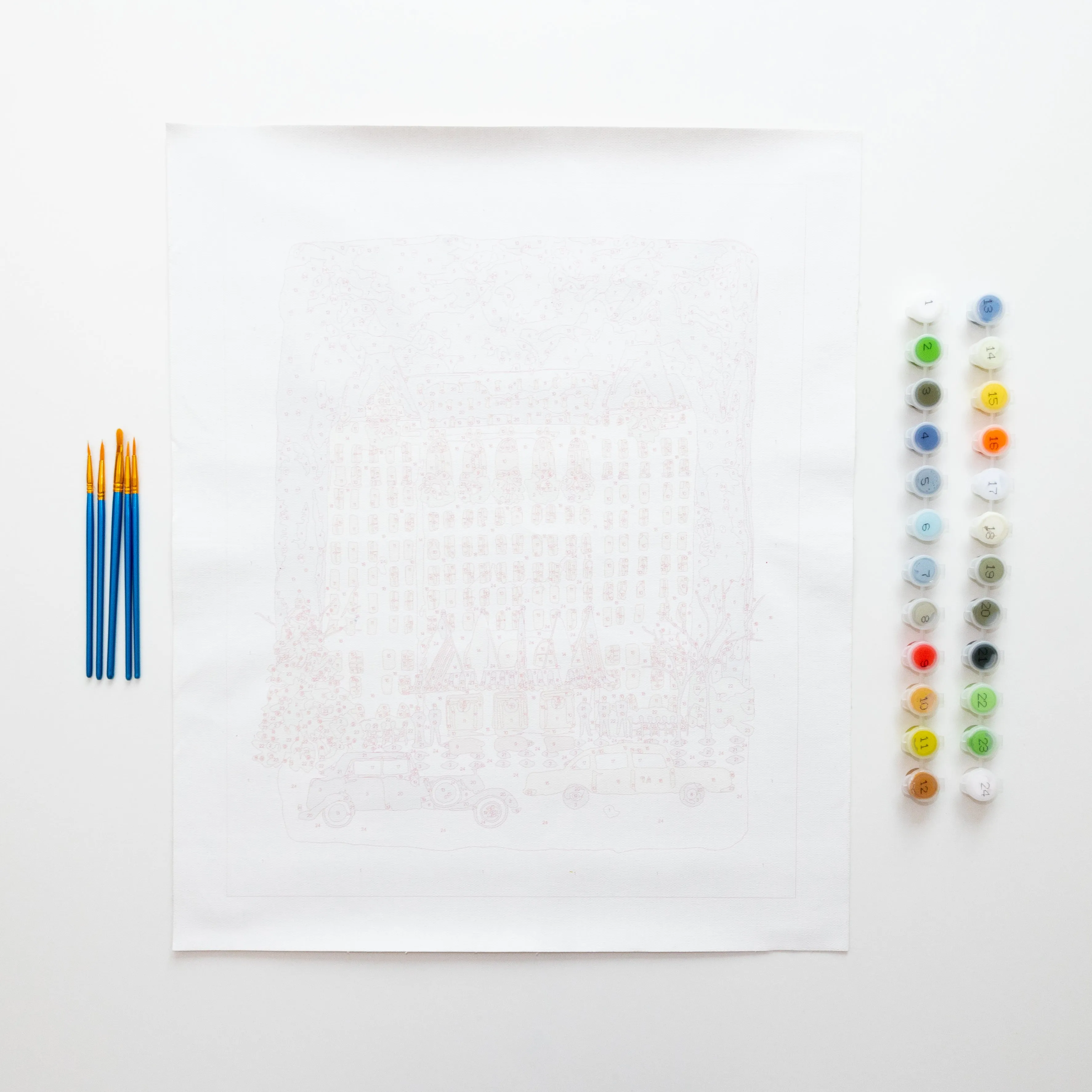 Plaza Hotel Christmas by Lindsay Brackeen Paint by Numbers Deluxe