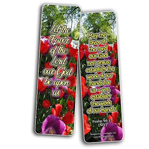 Powerful Bible Verses Bookmarks - Blessings (30 Pack) - Handy Blessing Bible Texts That Are Easy To Bring Along With You