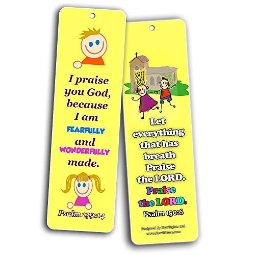 Powerful God Memory Verse Bookmarks (30-Pack) - Handy Memory Verses for Kids Perfect for Children?s Ministries and Sunday Schools