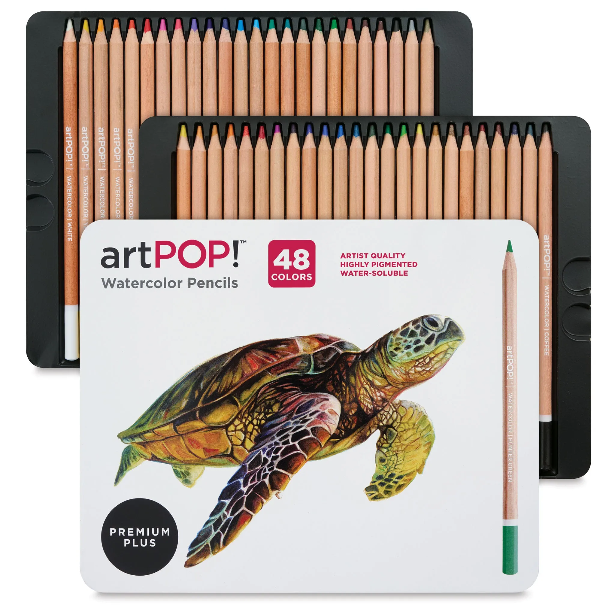 Premium Plus Watercolor Pencils - Set of 48