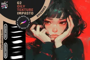Procreate Brushes: Impasto Dream, 130  Impasto Oil Brushes for Textured Paintings, Thick Layers, Realistic Oil Paint Effects