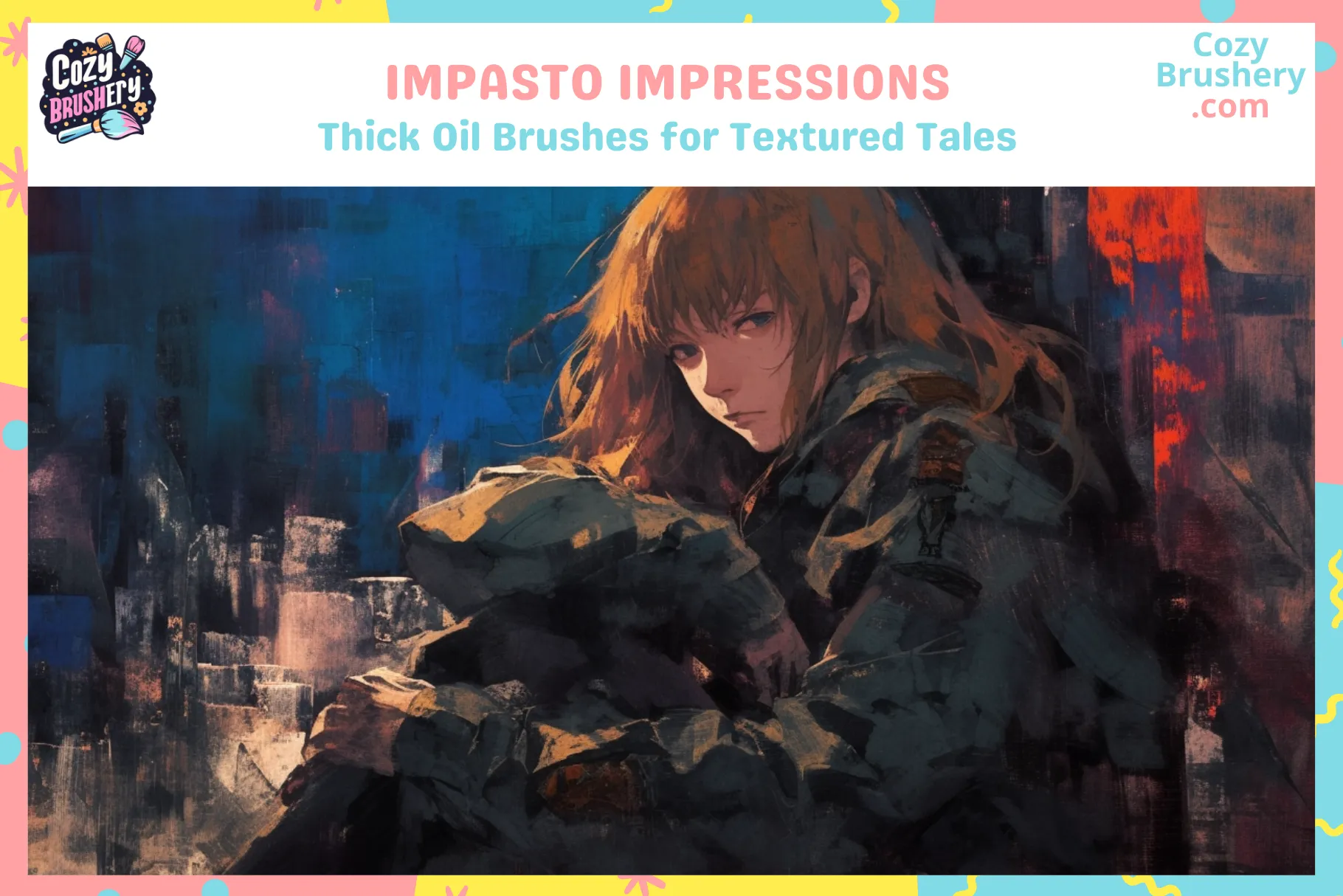 Procreate Brushes: Impasto Dream, 130  Impasto Oil Brushes for Textured Paintings, Thick Layers, Realistic Oil Paint Effects