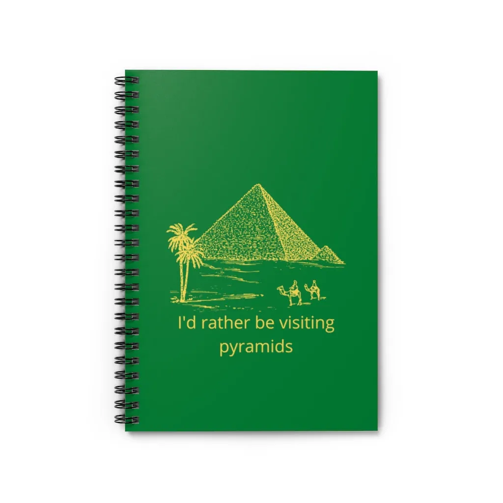 Pyramids Spiral Notebook - Ruled Line