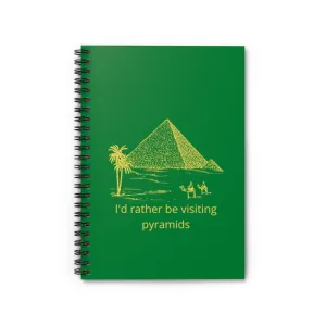 Pyramids Spiral Notebook - Ruled Line