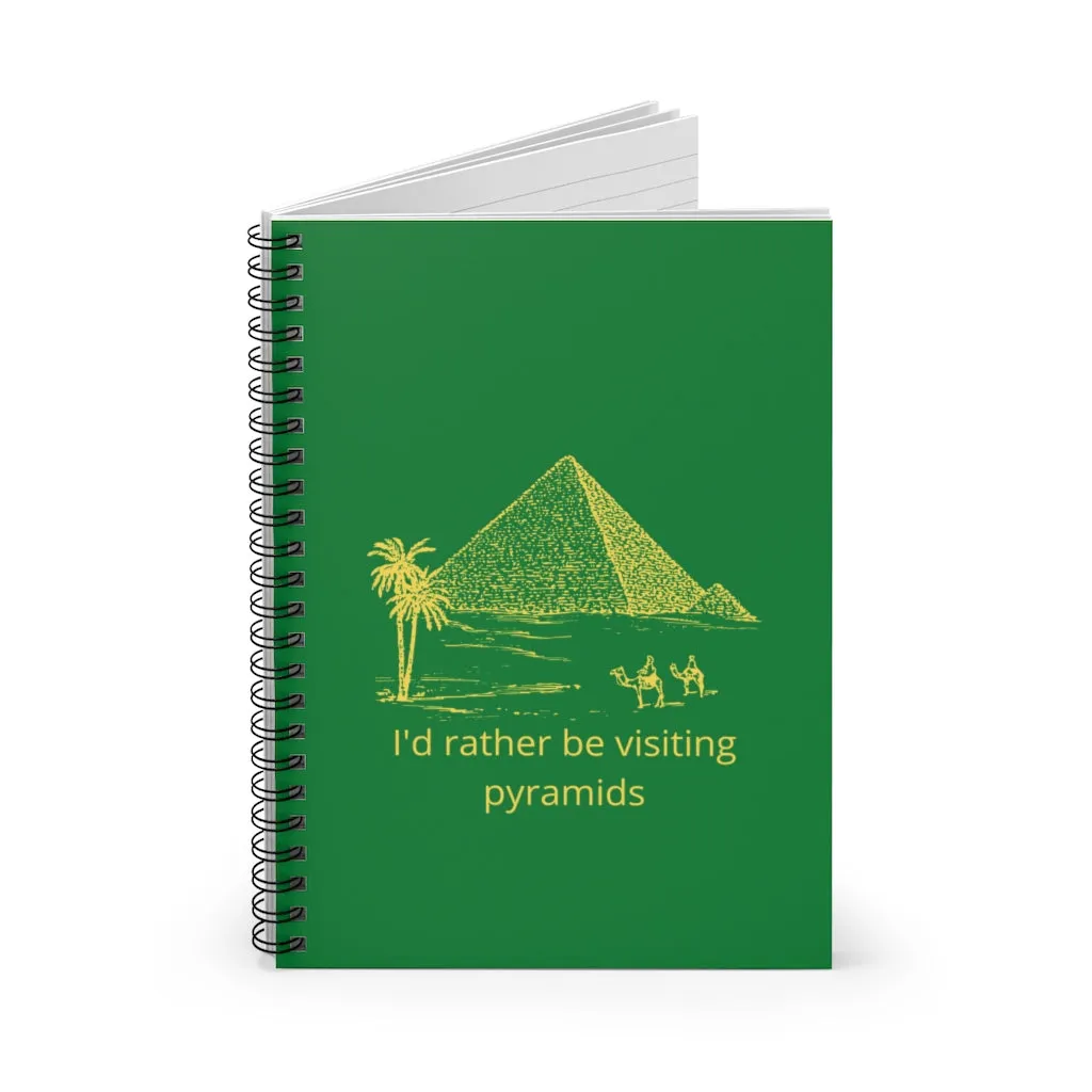 Pyramids Spiral Notebook - Ruled Line