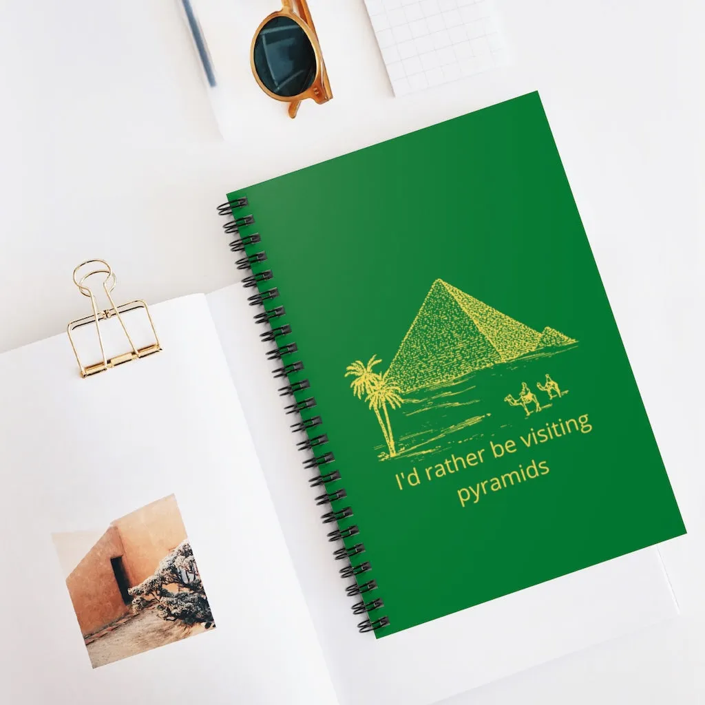 Pyramids Spiral Notebook - Ruled Line