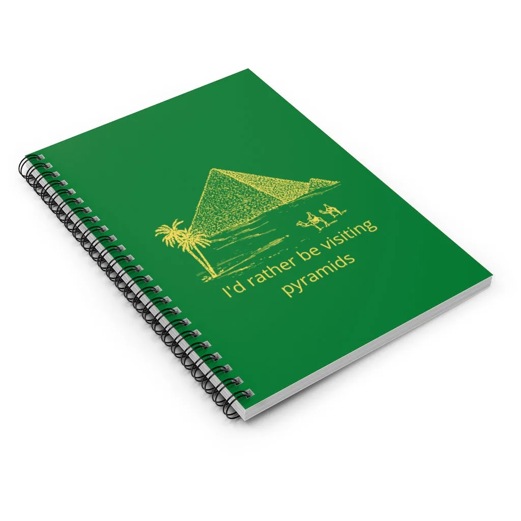 Pyramids Spiral Notebook - Ruled Line