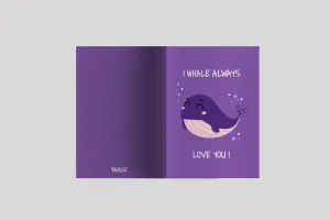 "I Whale Always Love You" Quote Composition Notebook