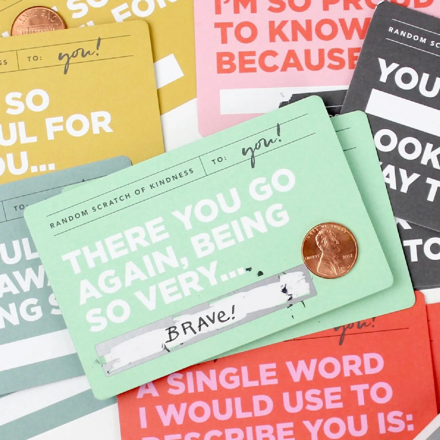 Random Scratch of Kindness Mini Notes