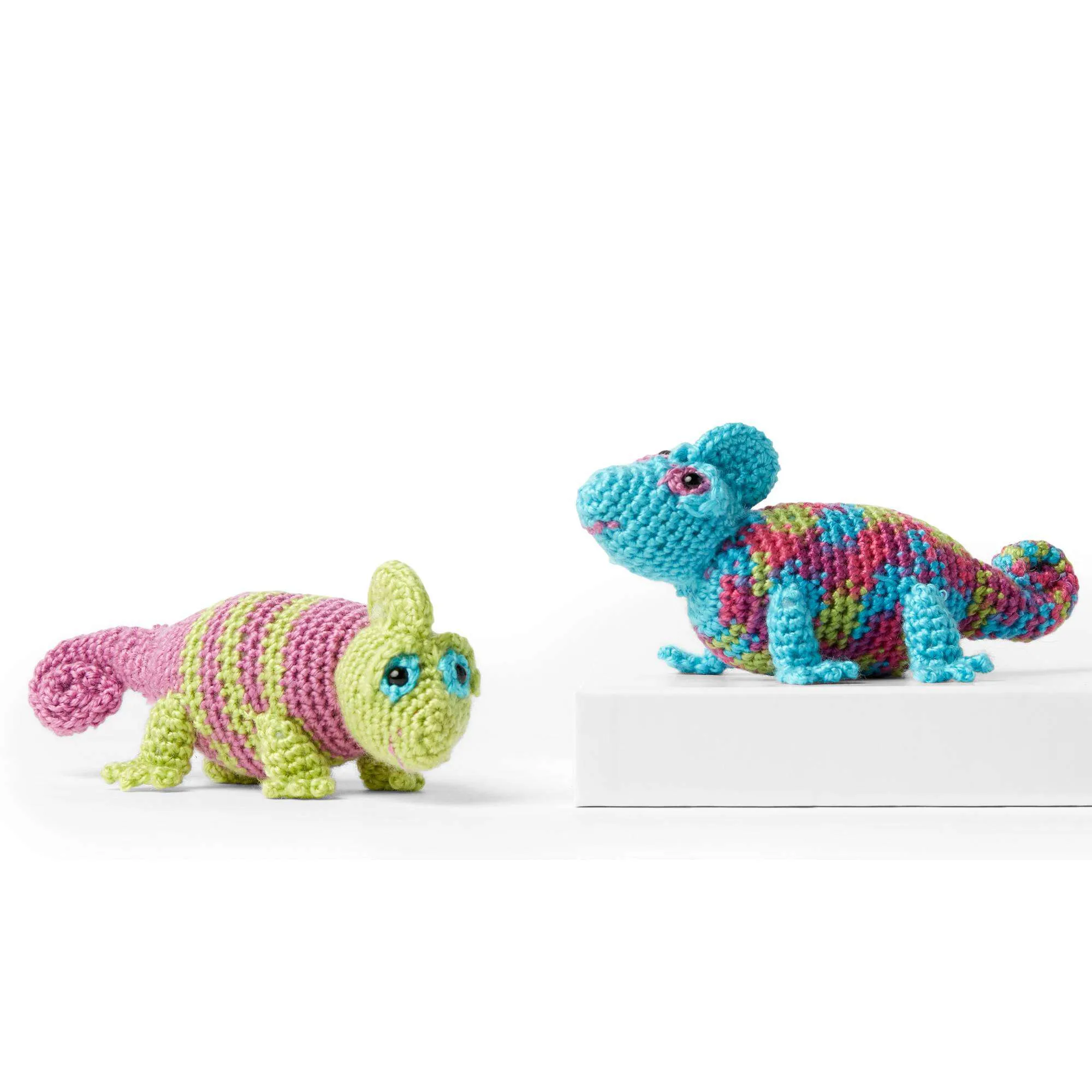 Red Heart Crochet Colorful Chameleons
