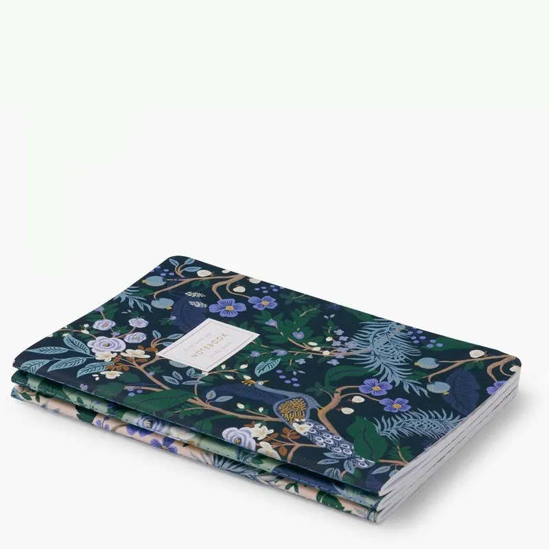 RIFLE PAPER CO. | Peacock Stitched Notebook Set