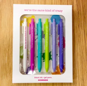 Same Kind of Crazy  Quotable Gel Pen Set