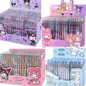 Sanrio Cartoon Gel Pens: Cute Stationery Kit with Metal Hook