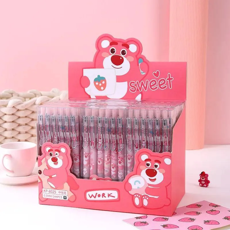 Sanrio Cartoon Gel Pens: Cute Stationery Kit with Metal Hook