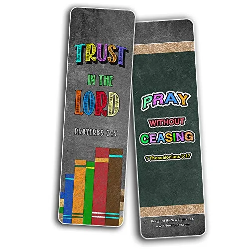 Scripture Bible Verses Bookmarks (30 Pack) - Handy Christian Daily Reminder