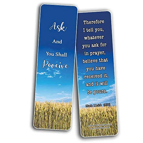 Secret To Powerful Prayer Memory Verses Bookmarks (30-Pack) - Handy Reminder About Powerful Prayer