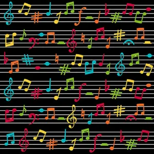 Sheet Music Cotton Fabric 2277-99