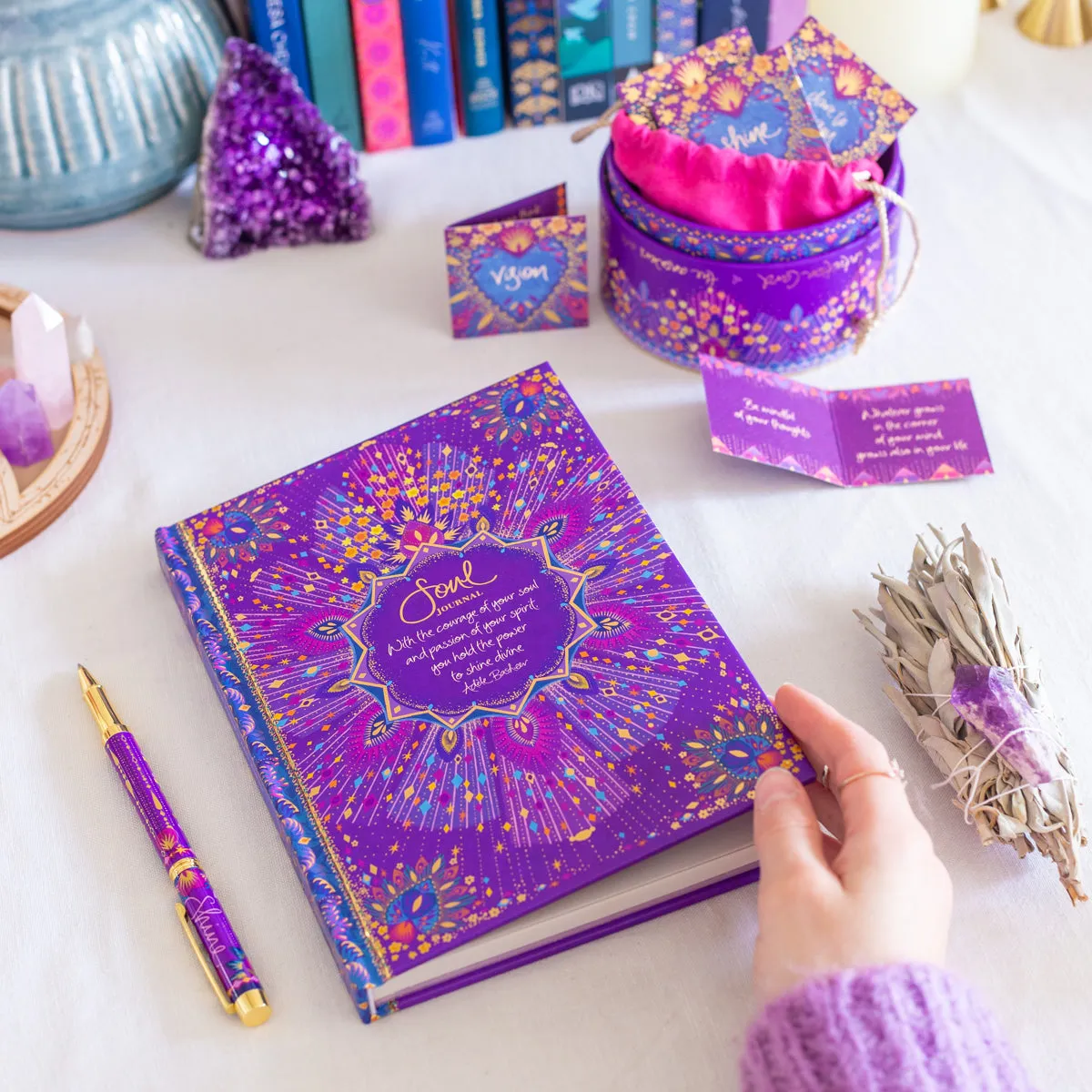 Shine Rollerball Pen - Purple Ink