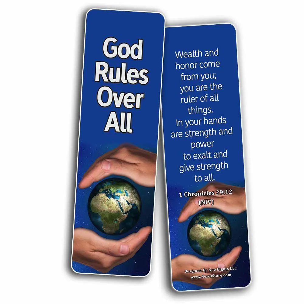 Sovereignty of God Bible Scriptures Bookmarks (30 Pack) - Handy Gospel Bible Texts About God?s Sovereignty