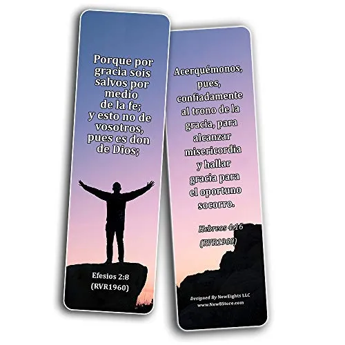 Spanish Bible Verses About Grace (30 Pack) - Handy Reminder About God?s Grace Bible Verses in Spanish Language