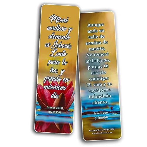 Spanish Christian Faith Scripture Bookmarks RVR1960 (30-Pack) - Variety Handy Spanish Scriptures