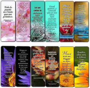 Spanish Christian Faith Scripture Bookmarks RVR1960 (30-Pack) - Variety Handy Spanish Scriptures
