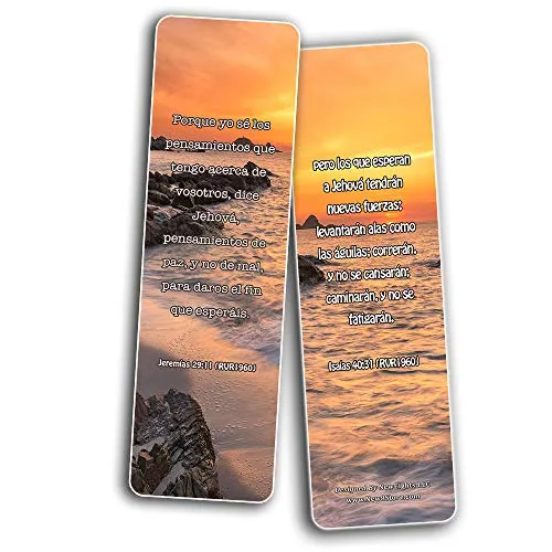 Spanish God's Promises Bible Verses Bookmarks (60 Pack) - Perfect Giveaways for Sunday School and Ministries Designed to Inspire Women