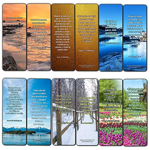 Spanish God's Promises Bible Verses Bookmarks (60 Pack) - Perfect Giveaways for Sunday School and Ministries Designed to Inspire Women