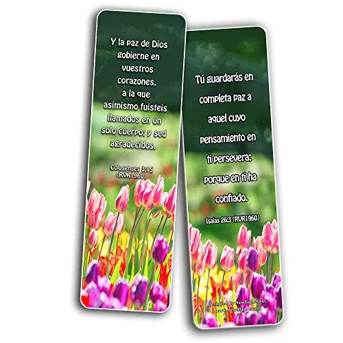Spanish Peace Bible Verses Bookmarks (30 Pack) - Handy Spanish Bible Texts To Learn What Traits Define And Constitute Virtuous Women from the Many Lessons of the Bible