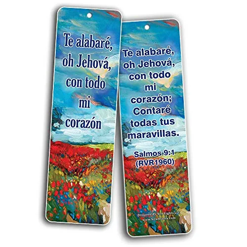 Spanish Popular Bible Verses (Be Strong & Courageous) Bookmarks (30-Pack) - Handy Compilation of Biblical Texts in Spanish Language